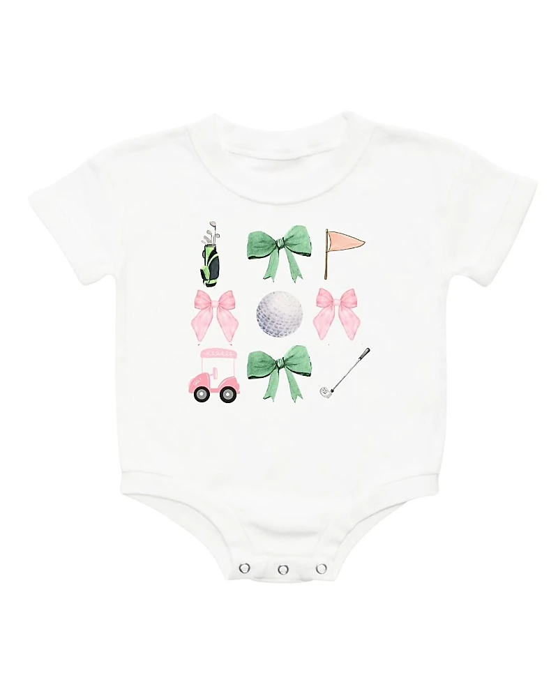 Sweet Wink Girls' Coquette Golf Girl Short Sleeve Romper - Baby