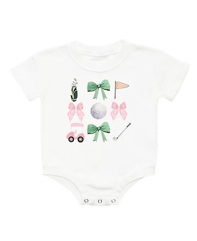 Sweet Wink Girls' Coquette Golf Girl Short Sleeve Romper - Baby