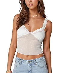 Edikted Posey Sheer Tank Top