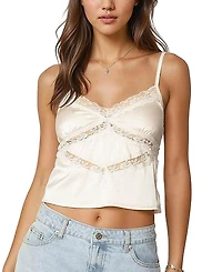 Edikted Tamar Satin Effect Tank Top