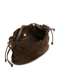 Charlotte Drawstring Suede Crossbody Bag