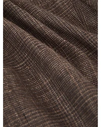 Ramsay Double Breasted Peak Check Linen Blazer
