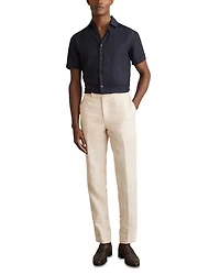 Holiday Short Sleeve Linen Shirt