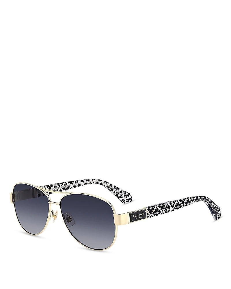 kate spade new york Dalia Pilot Sunglasses, 58mm