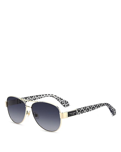 kate spade new york Dalia Pilot Sunglasses, 58mm