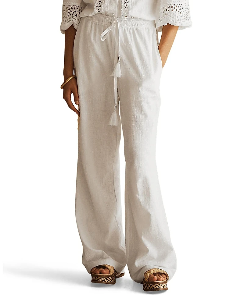 Aur OceA Bianca Lace Trim Straight Leg Pant