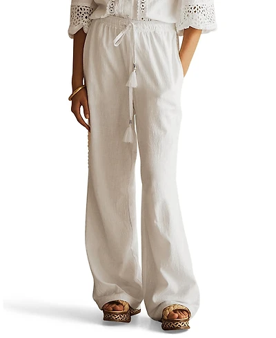 Aur OceA Bianca Lace Trim Straight Leg Pant