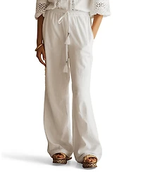 Aur OceA Bianca Lace Trim Straight Leg Pant