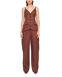 Ronny Kobo Oliver Linen Vest