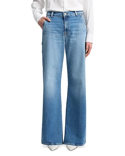 7 For All Mankind Lotta High Rise Wide Leg Jeans