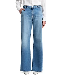 7 For All Mankind Lotta High Rise Wide Leg Jeans