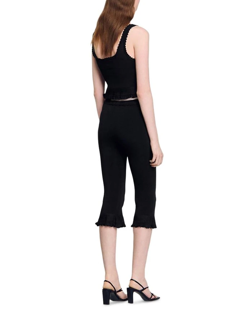 Ruffled Capri Pants