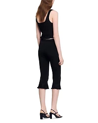 Ruffled Capri Pants