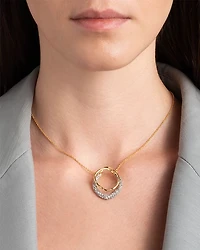 Solanales Crystal Orbit Necklace, 16"
