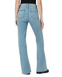 The Molly Petite High Rise Flare Jeans Riveting