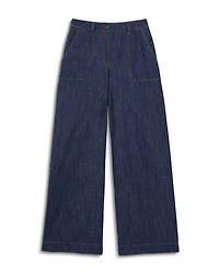 Wide Leg Linen Blend Pants