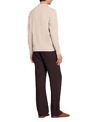 Knit Long Sleeve Polo Shirt
