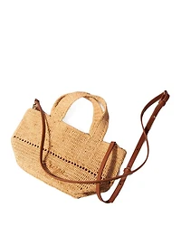 Crocheted Raffia Mini Tote