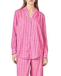 English Factory Women's Printed Satin Shirt