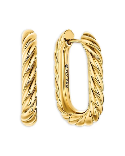 David Yurman Dy Madison Cable Hoop Earrings