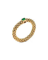 Fope 18K Yellow Gold Souls Emerald Flex'it Ring