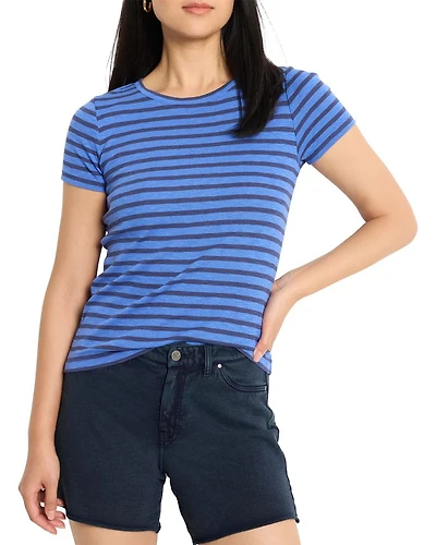 Scoop Neck Stripe Tee