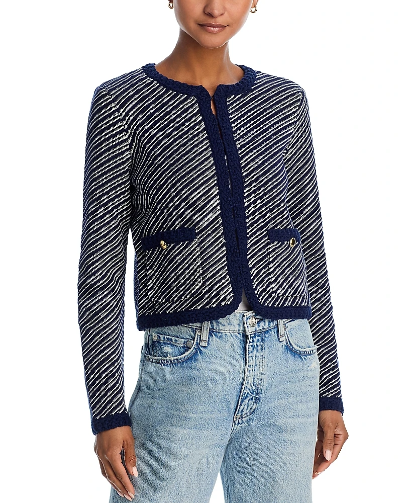 rag & bone Claire Braided Trim Cardigan