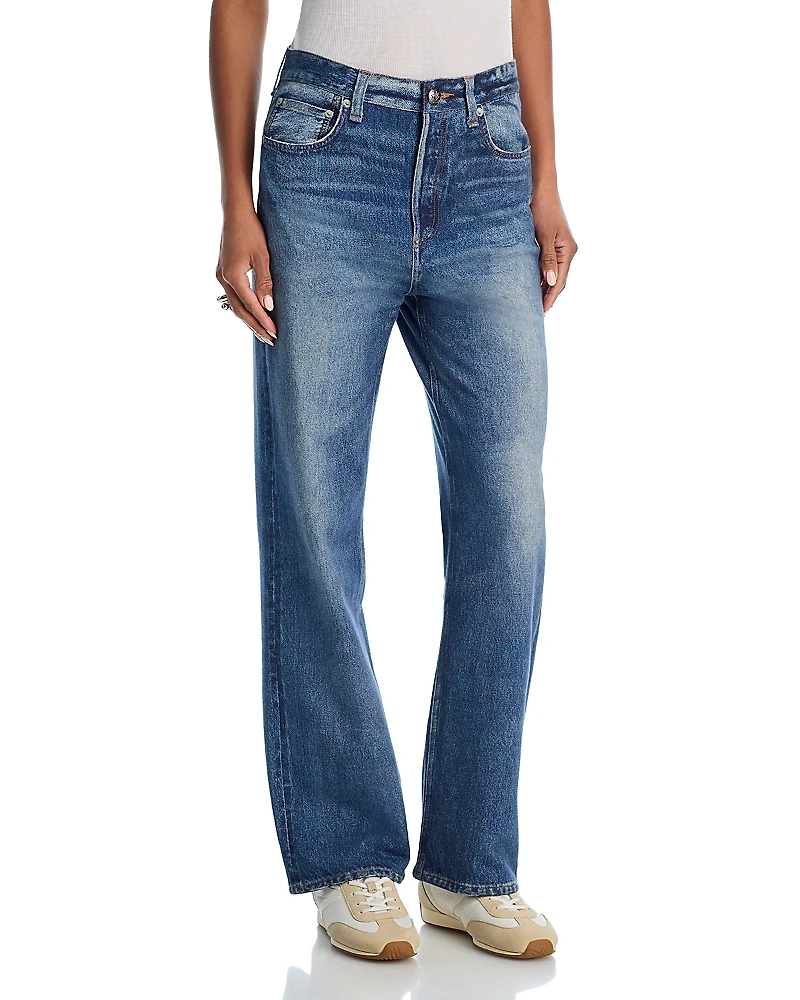rag & bone Miramar Shea High Rise Relaxed Straight Leg Jeans