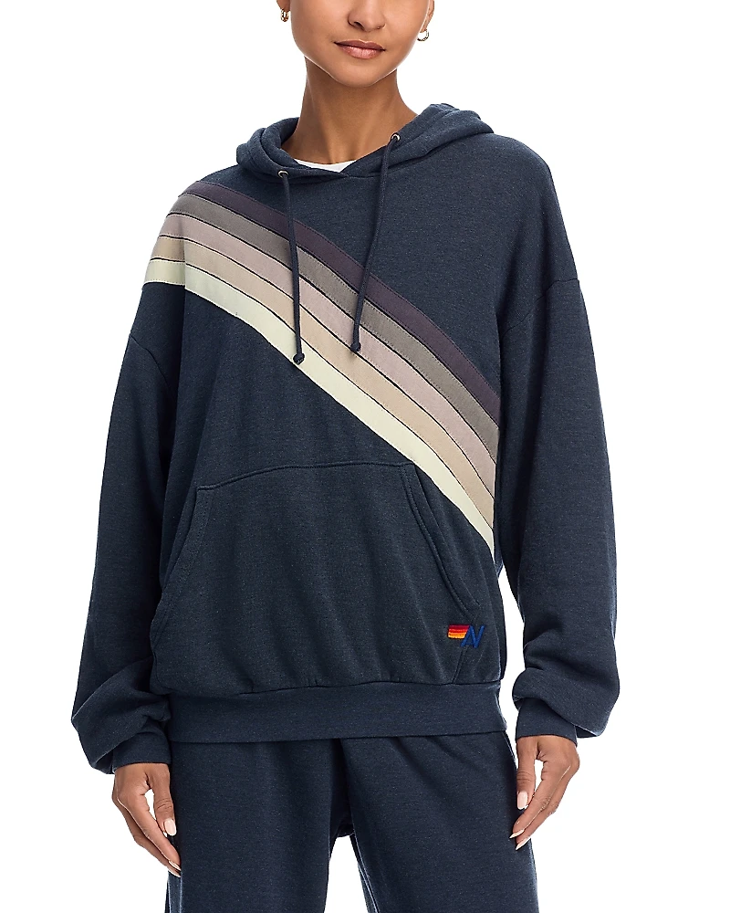 Aviator Nation Cross Stripe Hoodie