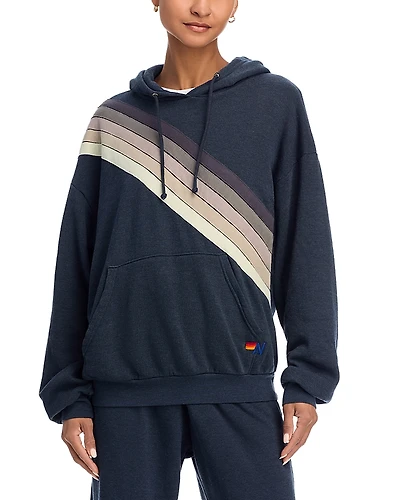 Aviator Nation Cross Stripe Hoodie