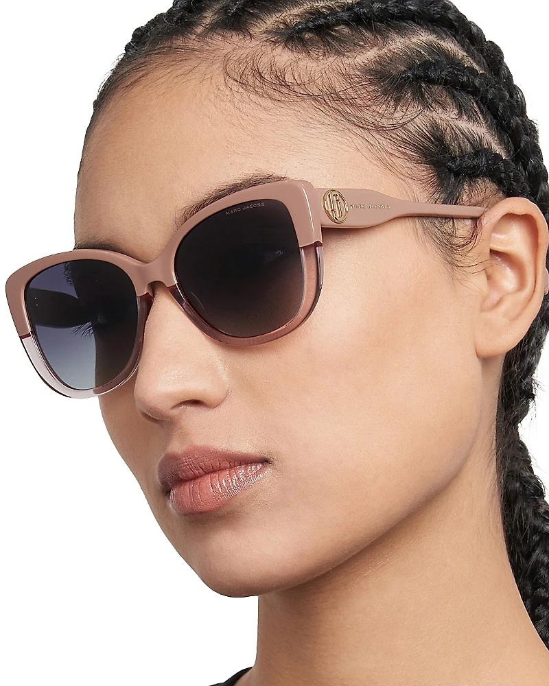 Marc Jacobs Rectangle Sunglasses, 55mm