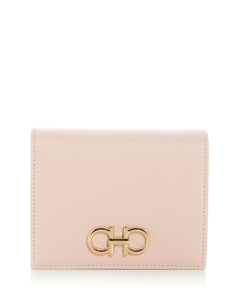 Ferragamo Gancini Leather Bifold Wallet