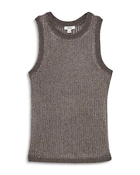 Tia Metallic Knit Top