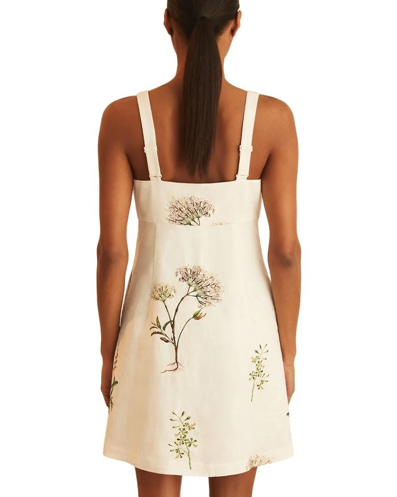 NYBG Dorethea Linen Floral Dress