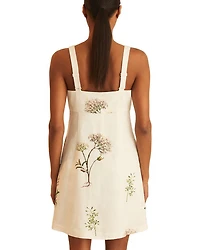 NYBG Dorethea Linen Floral Dress