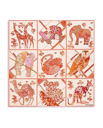 Ferragamo Patchwork Silk Scarf