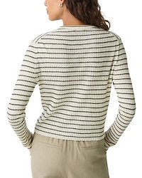 Cropped Cardigan Linen-Blend