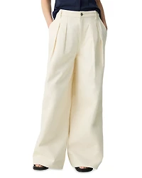Theory Denim Pleated Pants