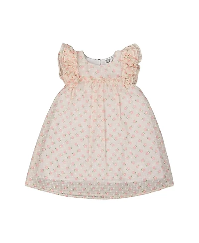 Deux par Deux Girls' Printed Dress with Frills - Big Kid