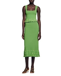 Charm Embellished Midi Skirt