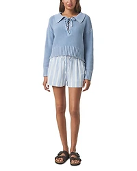 Roxie Lace Up Sweater