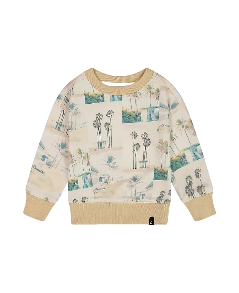 Deux par Deux Boys' Printed Pullover Sweatshirt
