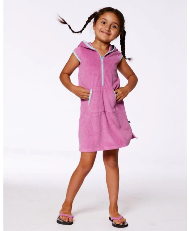 Hooded Terry Beach Dress - Big Kid