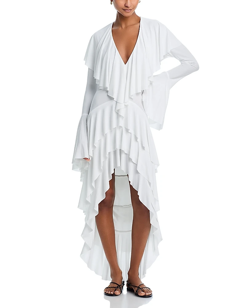 Norma Kamali Ruffled Dress