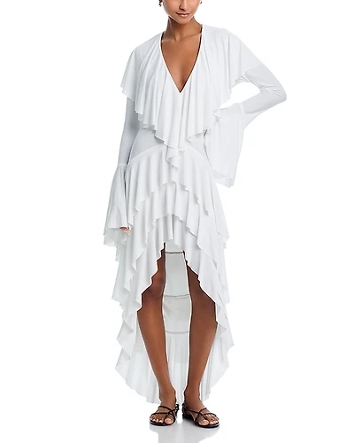 Norma Kamali Ruffled Dress