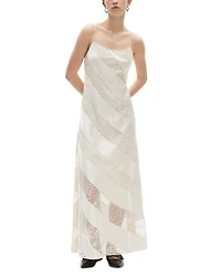 Lace Trim Maxi Dress