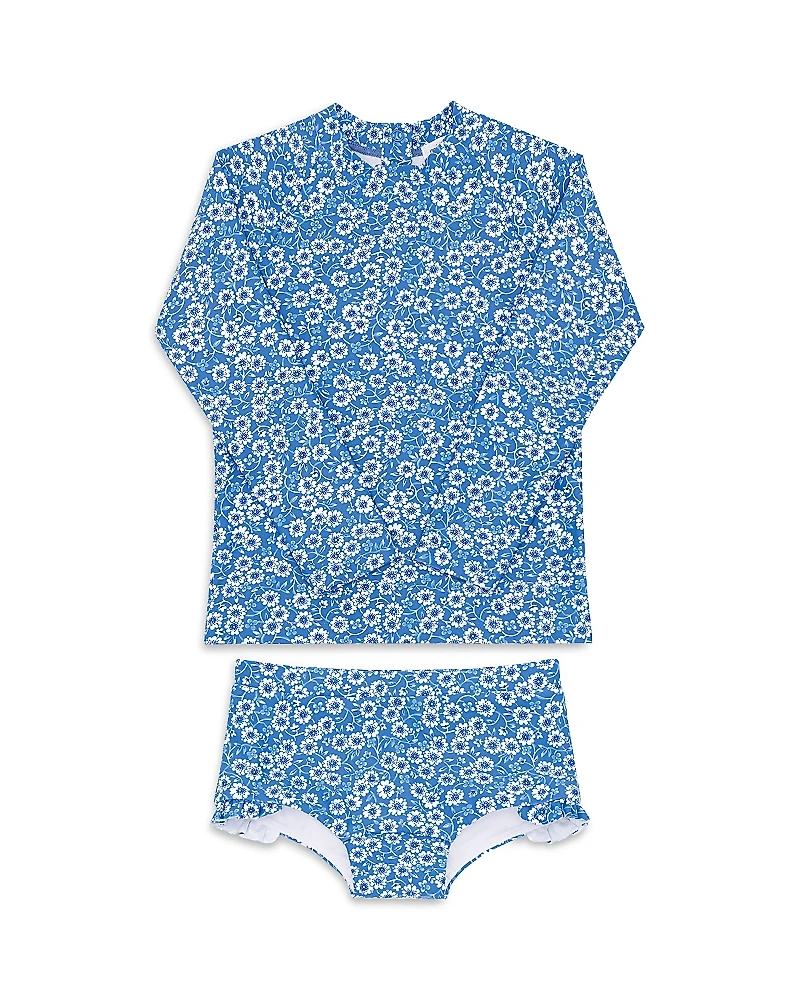Minnow Girls' Rash Guard & Swim Shorts Swimsuit Set - Baby, Little Kid, Big Kid