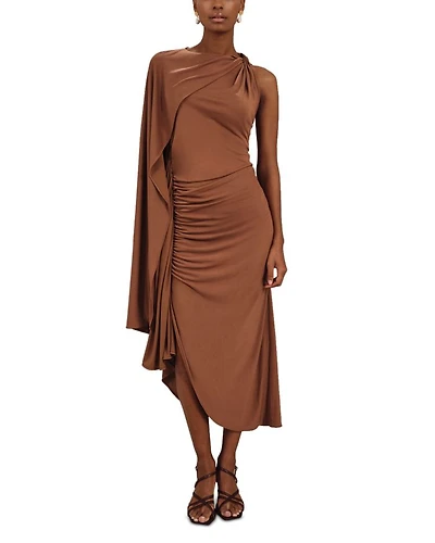 Kyra Cape Sleeve Jersey Dress