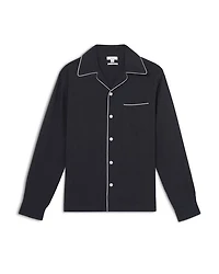 Josh Piped Button Front Shirt