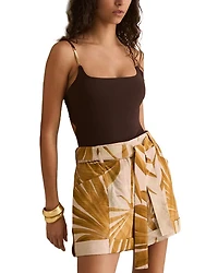 Avril Printed Tie Waist Shorts